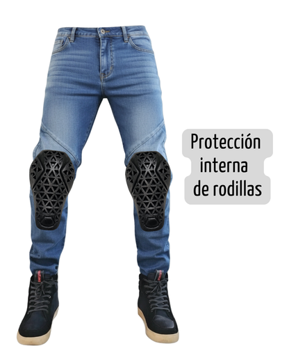 Jean UrbanGuard X / Azul / Incluye Protecciones